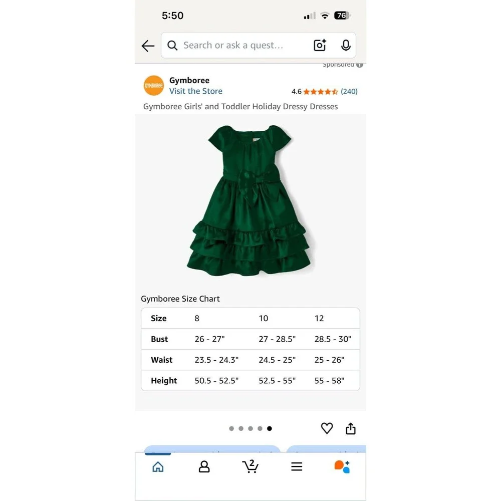 New Gymboree Girls Holiday Dressy Dresses Emerald Green Size 10